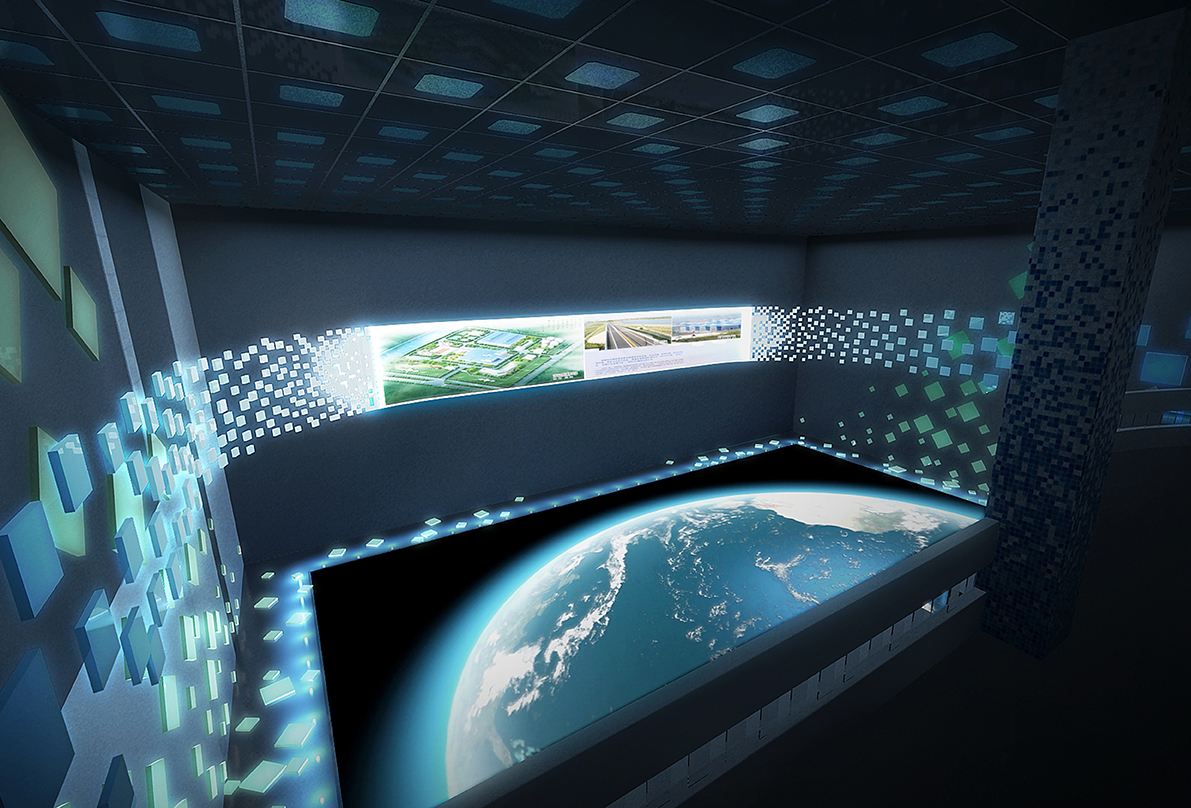 三折幕數字沙盤