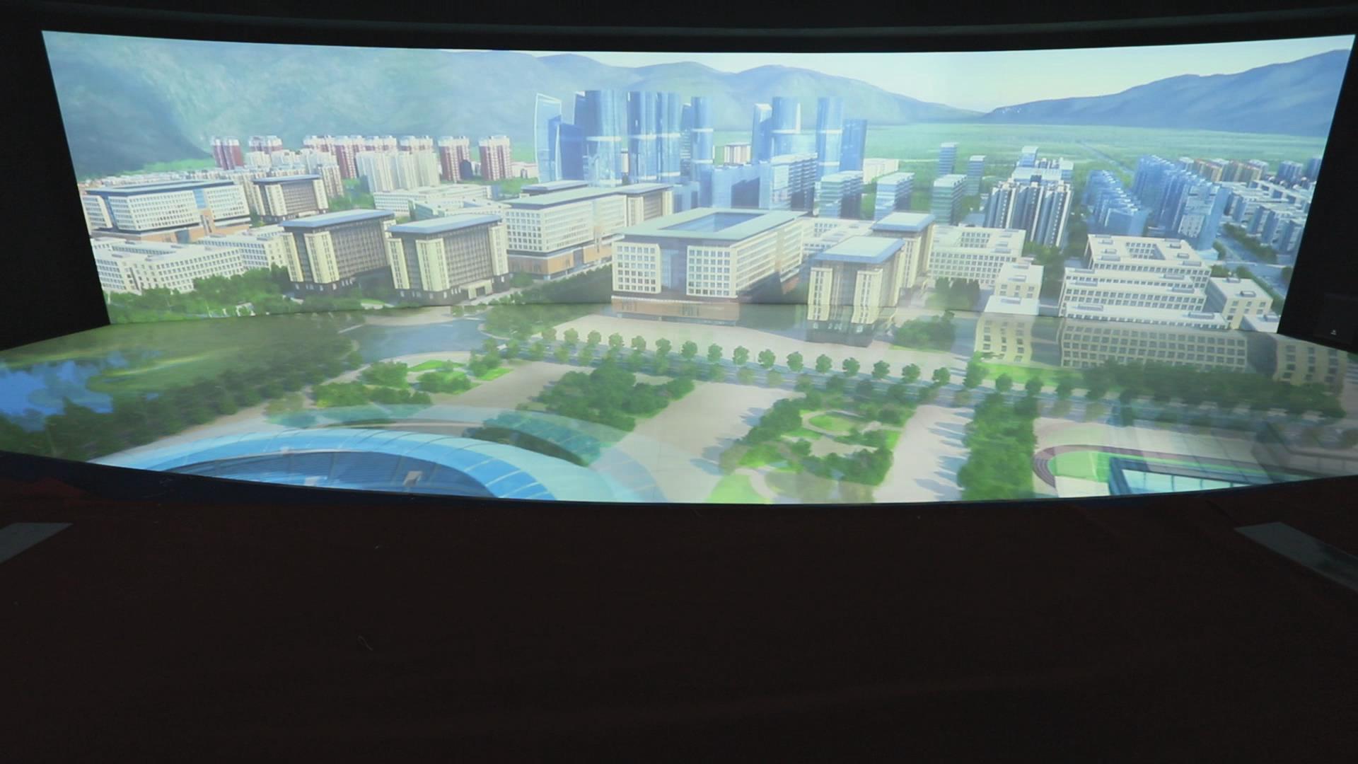 天水經(jīng)開區(qū)展覽館數(shù)字沙盤